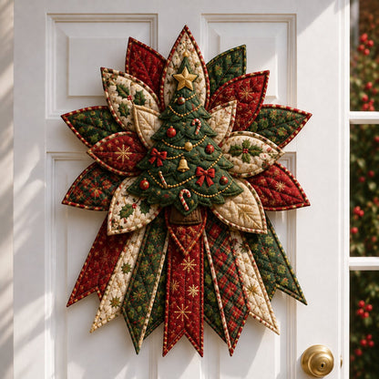 🎉 Holiday Celebration 50% OFF 🎄 – Festive Quilted Christmas Door Hanging DIY Sewing Kit