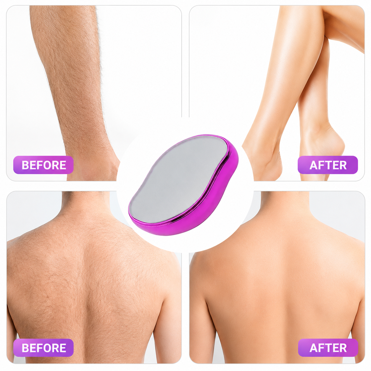 ✨ Crystal Hair Eraser – Reusable Hair Removal & Exfoliation