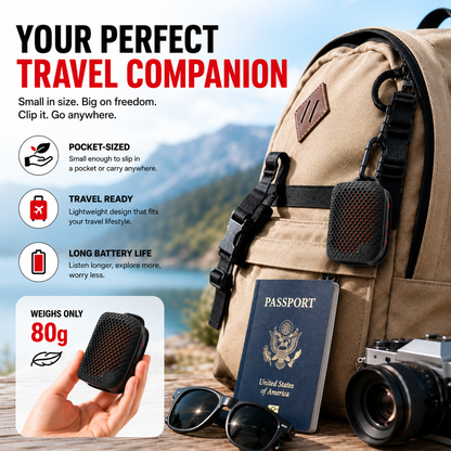 🏃 Outdoor Clip-On Bluetooth Speaker | Waterproof Speaker for Running & Cycling