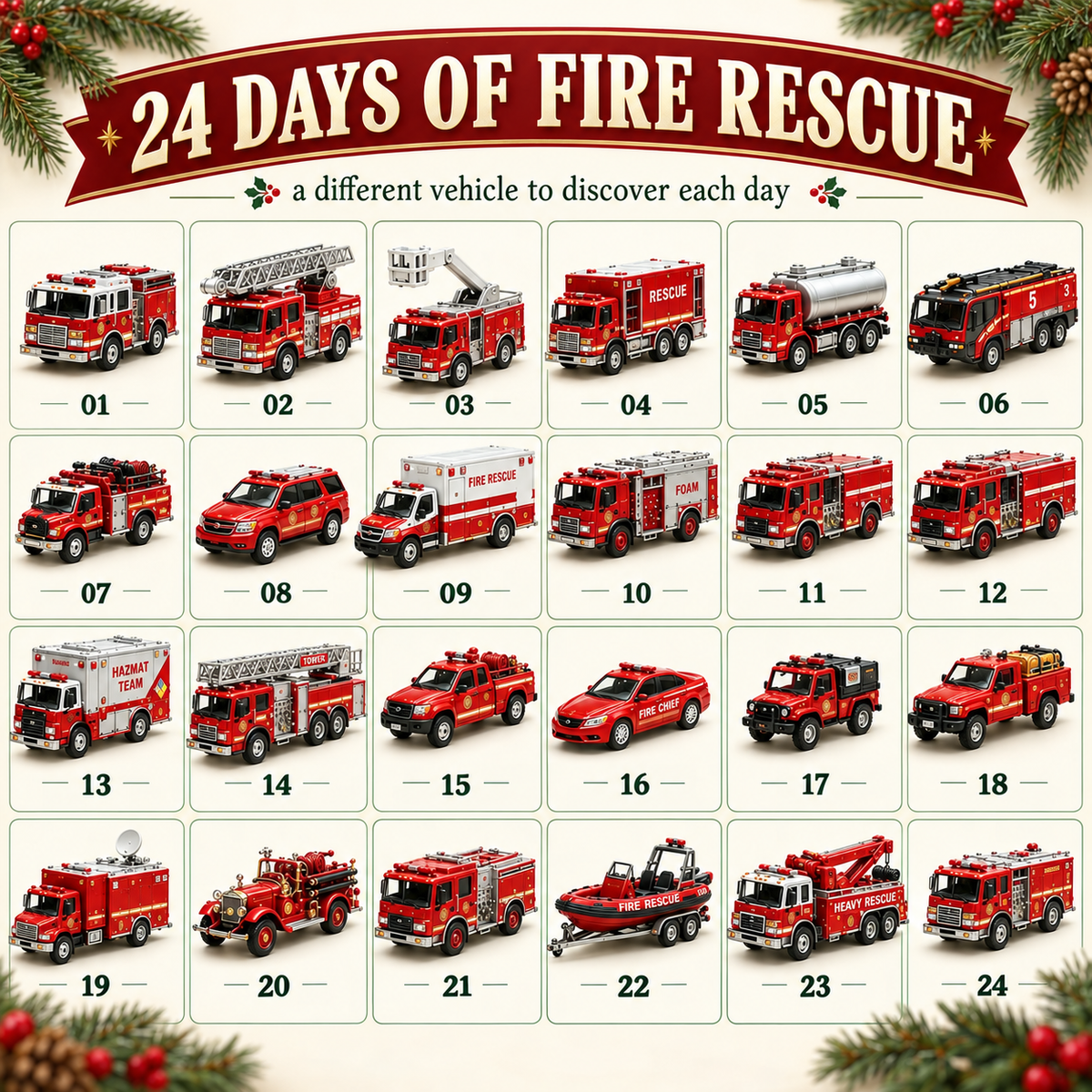 🚒Fire Rescue 24-Day Advent Calendar