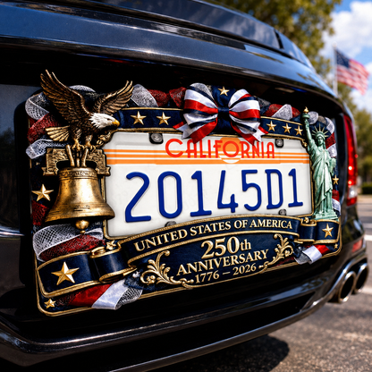 🗽🇺🇸 250th Anniversary Commemorative License Plate Frame🚗