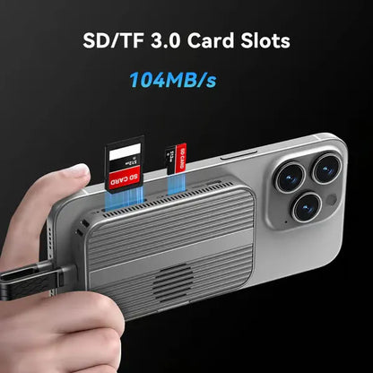 ❄️Card-Sized Cooling SSD Hub! Ice-Storm Cooling 6-in-1 USB C Hub