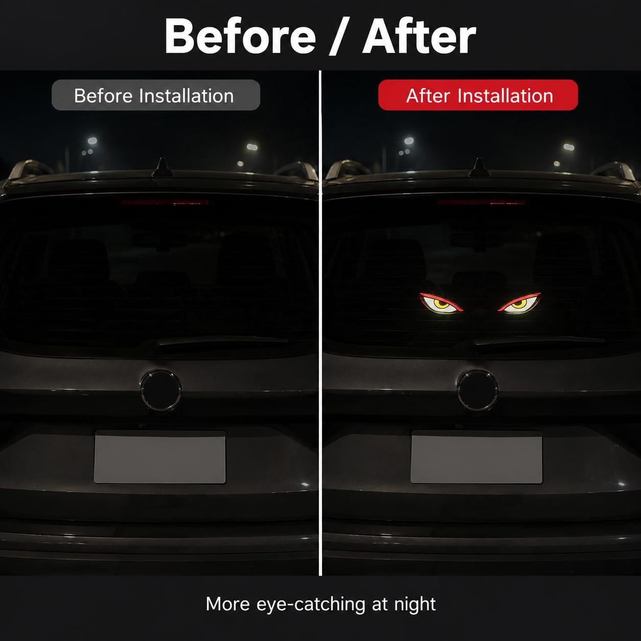 Solar Devil Eyes LED Car Light
