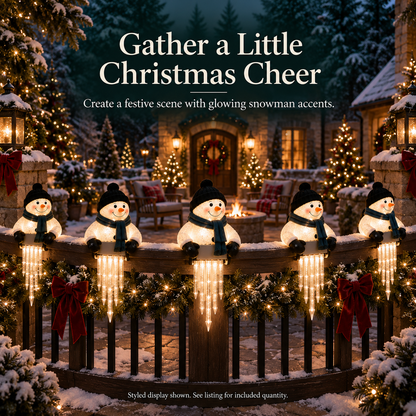 ☃️WinterGlow Snowman Icicle Light Decor
