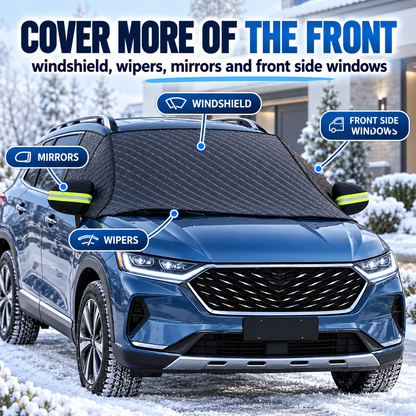 All-Season Windshield Snow Cover with Mirror Protection❄️