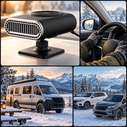 Stycove 12V Portable Car Heater with Adjustable Demister and Window Defroster