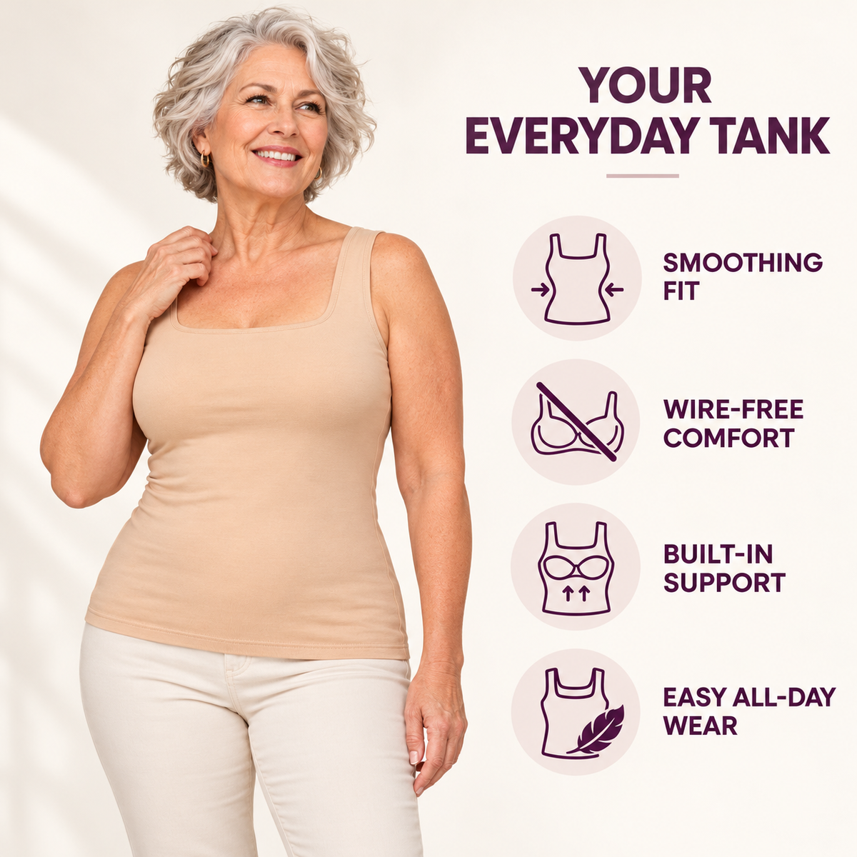 Built-In Bra Comfort Shaper Tank