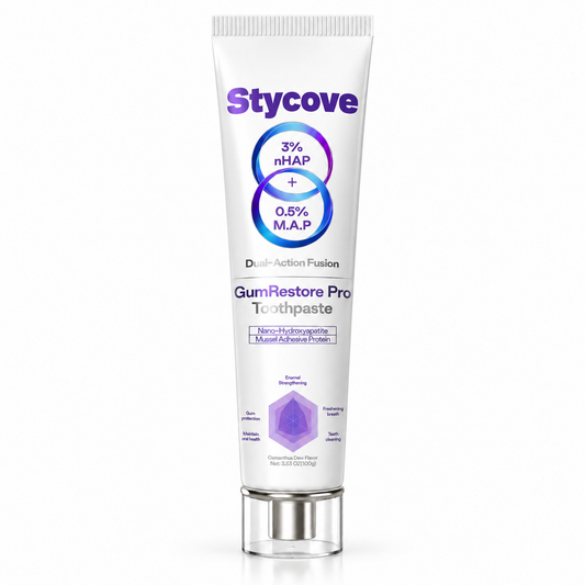 Stycove Mussel Adhesive Protein Toothpaste | Nano-Hydroxyapatite(Old and new packaging shipped at random)