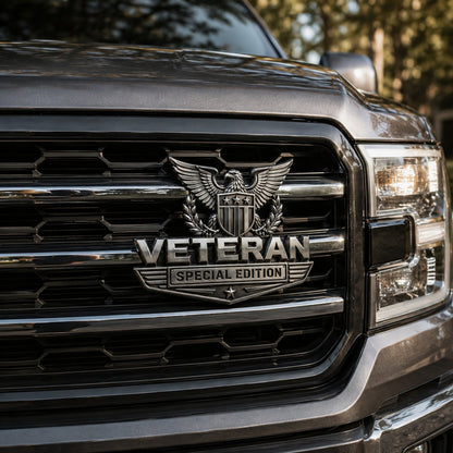 Veteran Special Edition Premium Metal Car Emblem