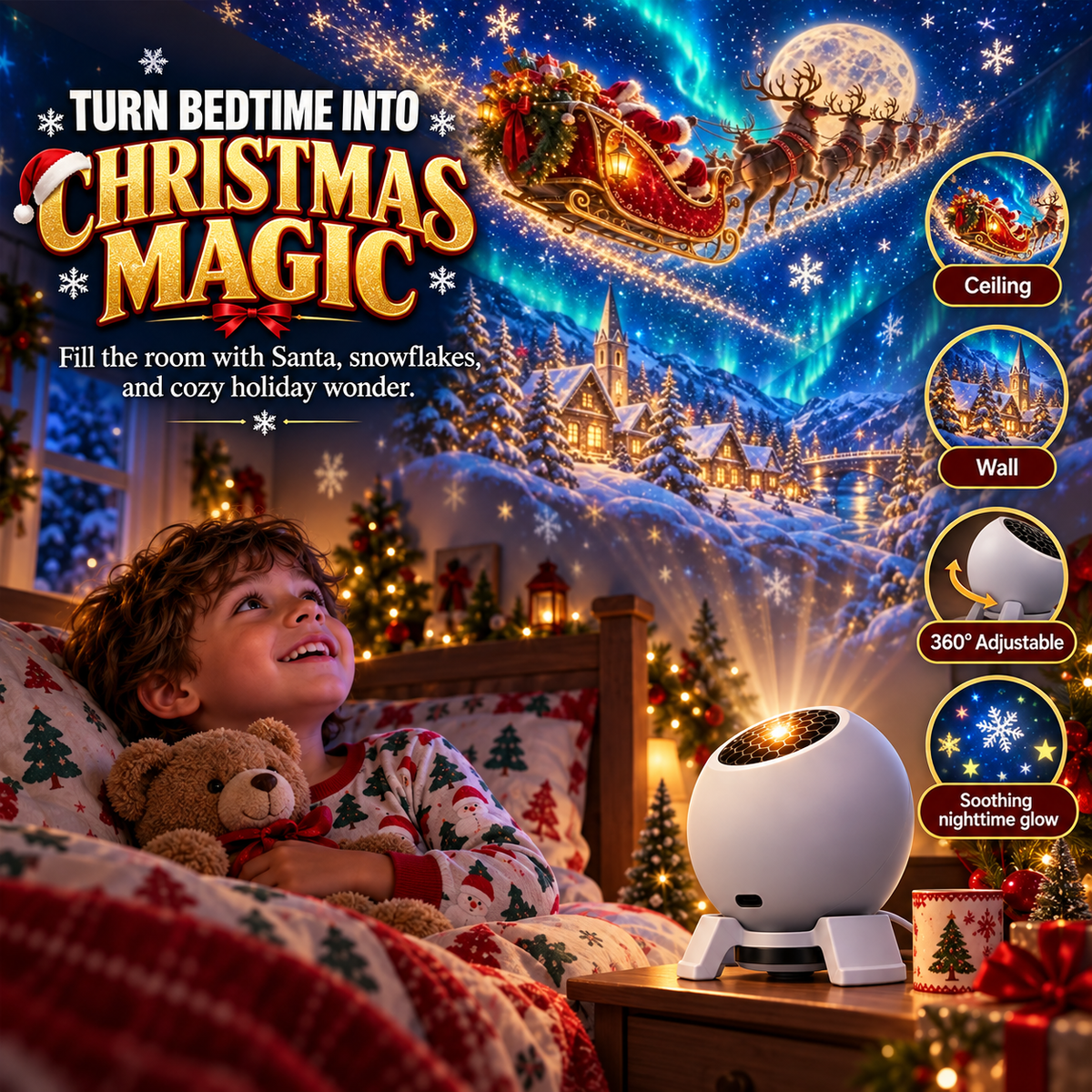360° Dinosaur Star Projector – Turn Bedtime Into an Adventure