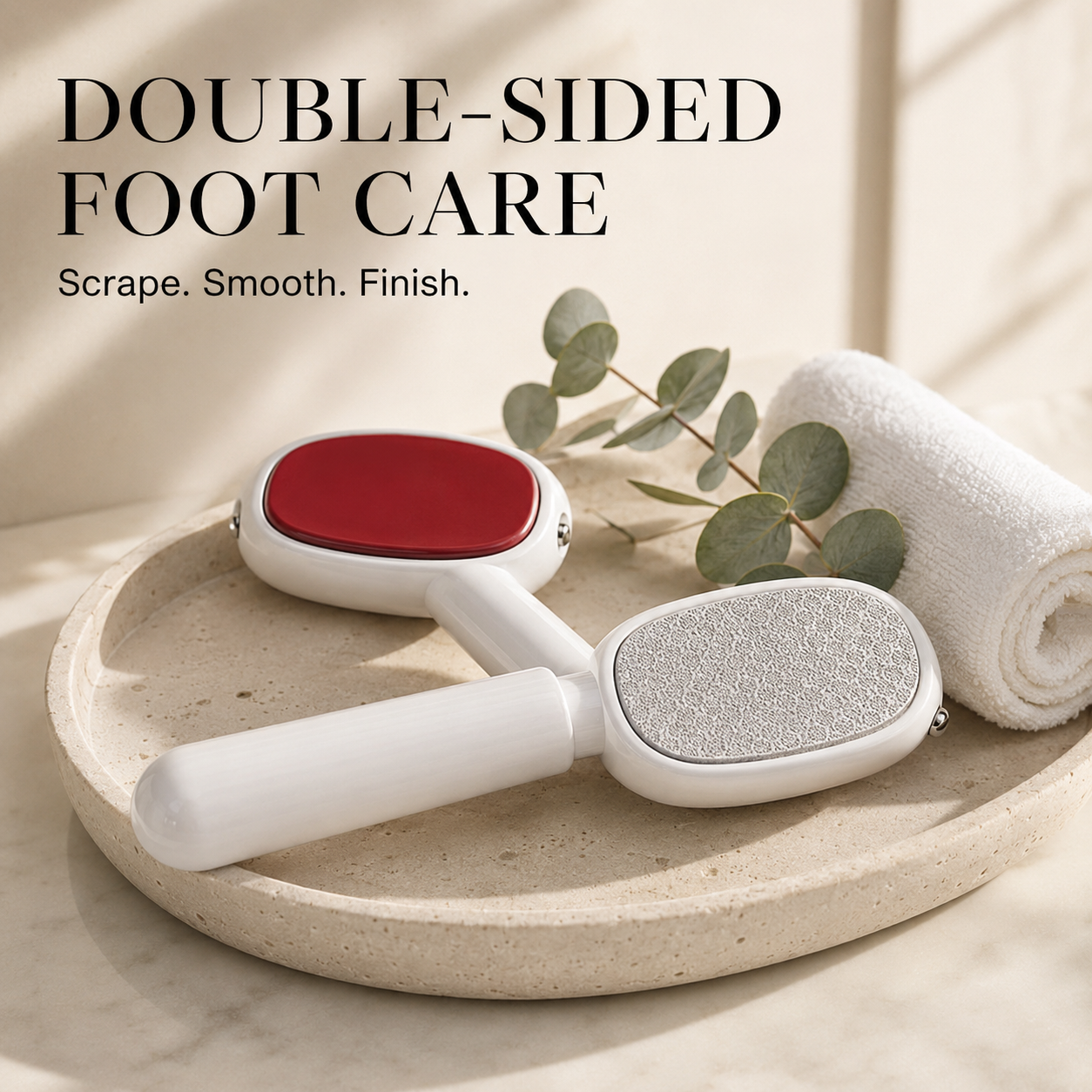 🦶Dual‑Sided Foot Callus Remover, Replaceable Stainless Steel Blade Foot Scraper