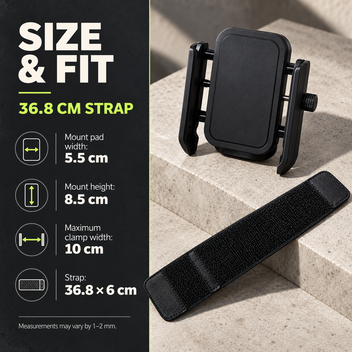📱 360° Rotating Wrist & Arm Phone Holder – Hands-Free Sports Mount