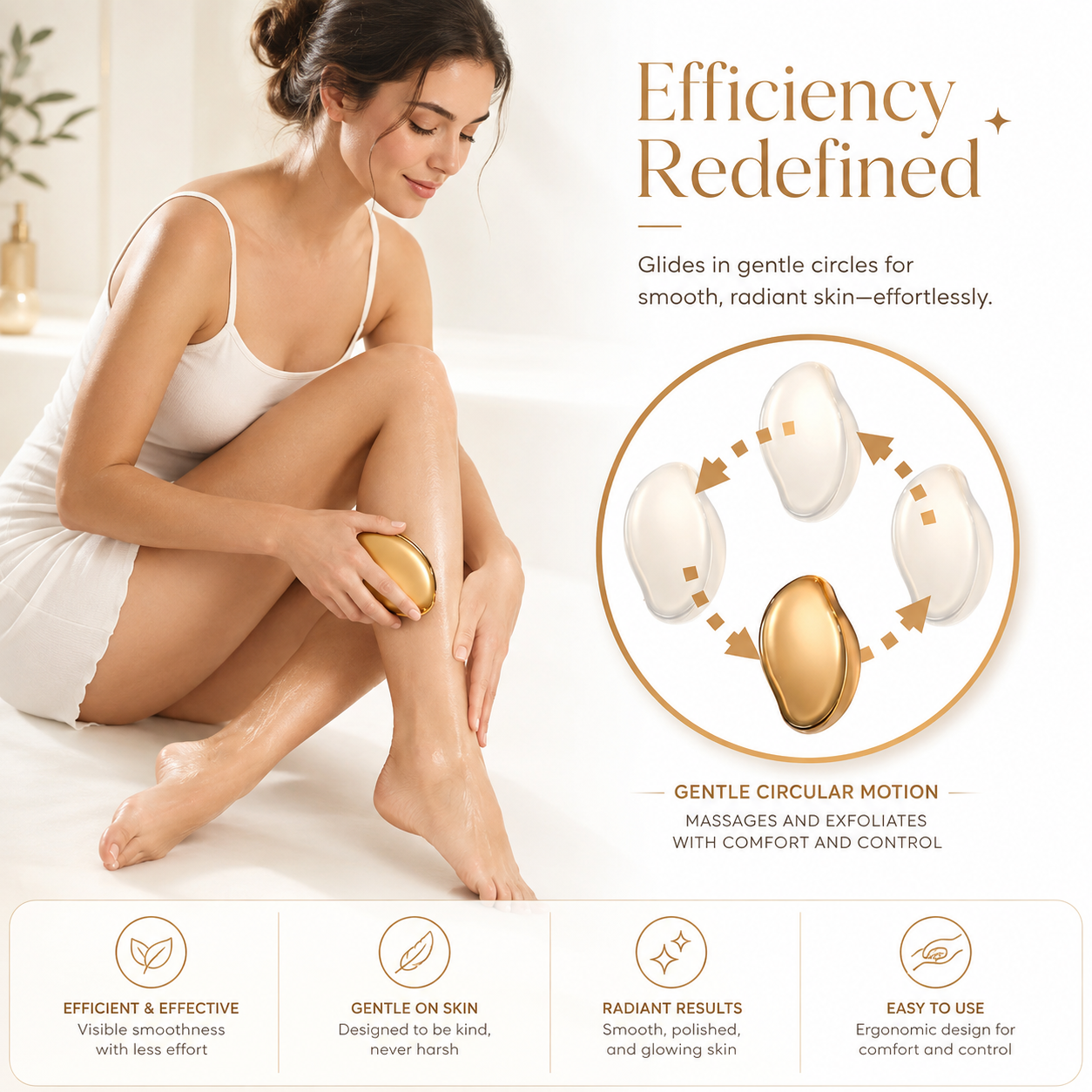 ✨ Crystal Hair Eraser – Reusable Hair Removal & Exfoliation