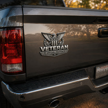 Veteran Special Edition Premium Metal Car Emblem