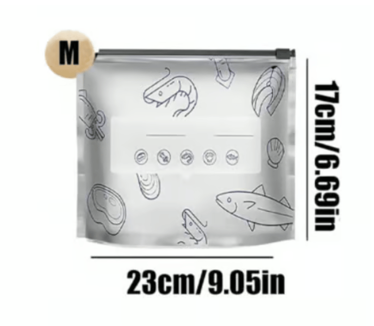 Aluminum Foil Sealable Bags, Reusable Zip Lock Food Storage Pouches