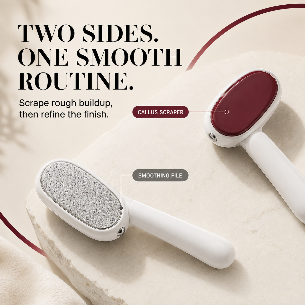🦶Dual‑Sided Foot Callus Remover, Replaceable Stainless Steel Blade Foot Scraper