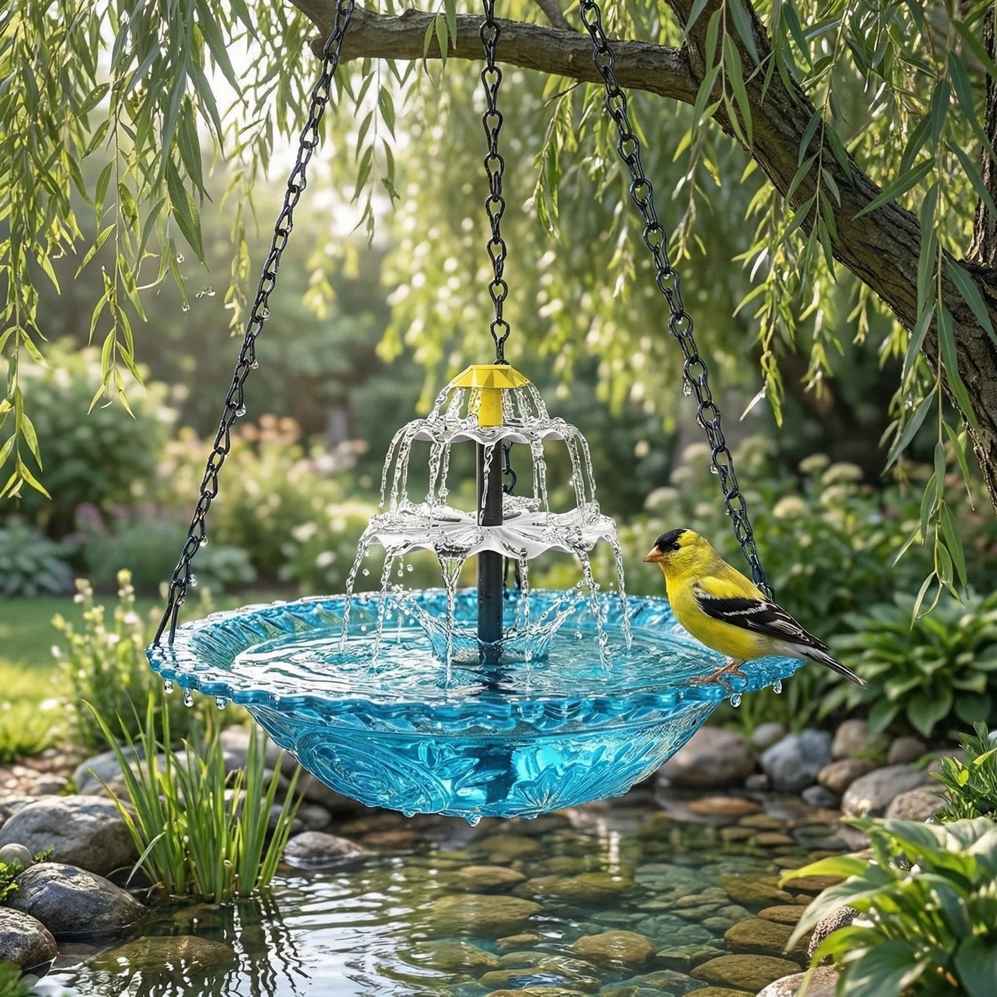 Solar Cascade Hanging Bird Bath Fountain🎁Buy 2 Free Shipping