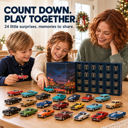 24 Days of Classic American Cars Advent Calendar – 24 Vintage Ride Collectibles for Car Lovers