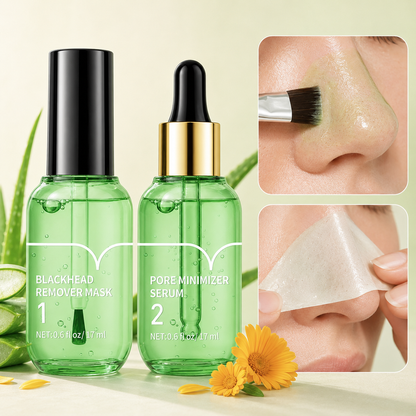 Stycove Green Tea Blackhead Remover 100 sheet Nose Pore Strips & Pore Minimizer Serum Peel Off Mask for Pores, Nose, Chins & Face