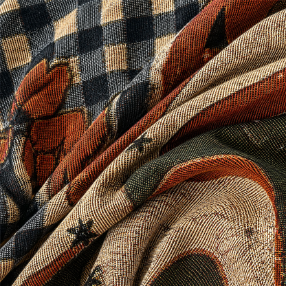 Multi-Function Woven Tassel Blanket, 130x160cm