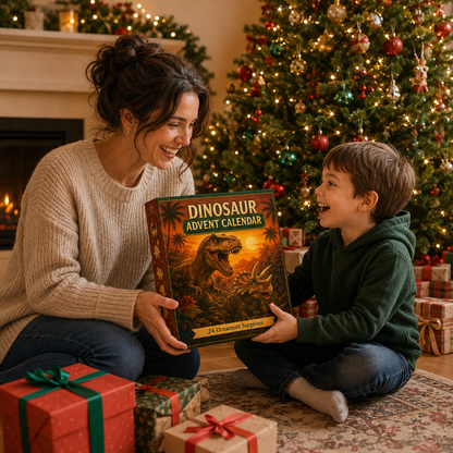 🦖Dinosaur Advent Calendar, 24‑Day Christmas Countdown Calendar
