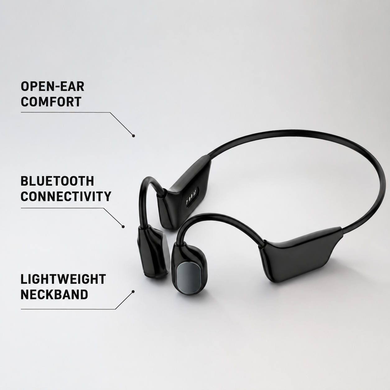 Bone Conduction Smart Hearing Aid Bluetooth Earphones
