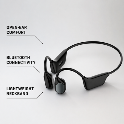 Bone Conduction Smart Hearing Aid Bluetooth Earphones