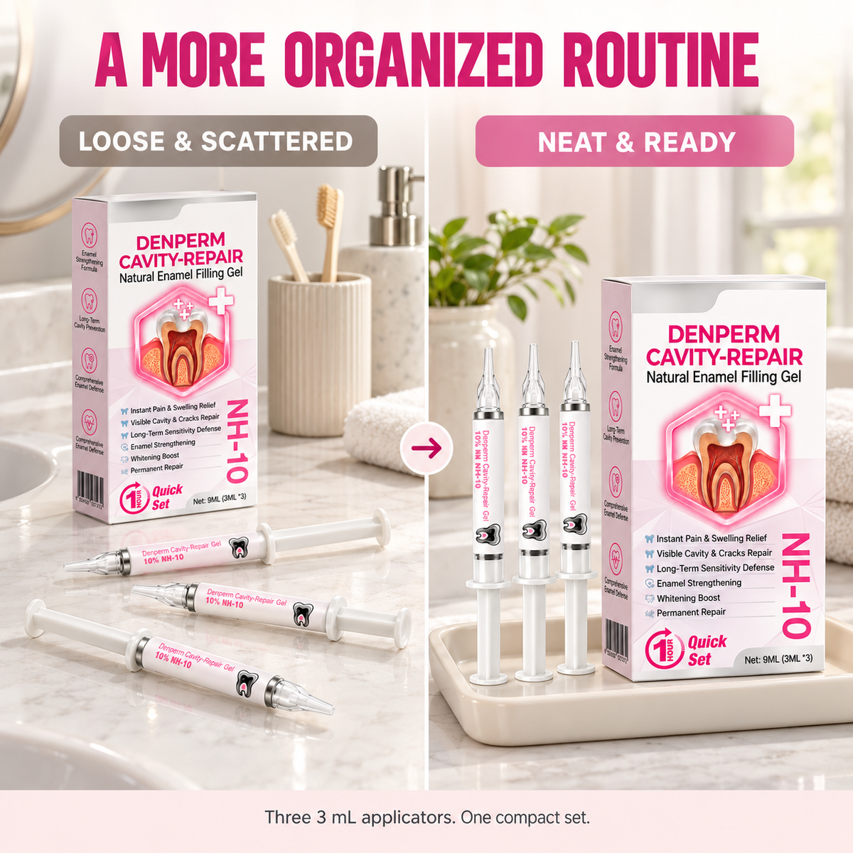 Stycove oral care gel kit and applicator details