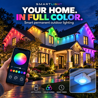 Smart Rainbow LED Permanent Outdoor Light - Smartlight 🎁