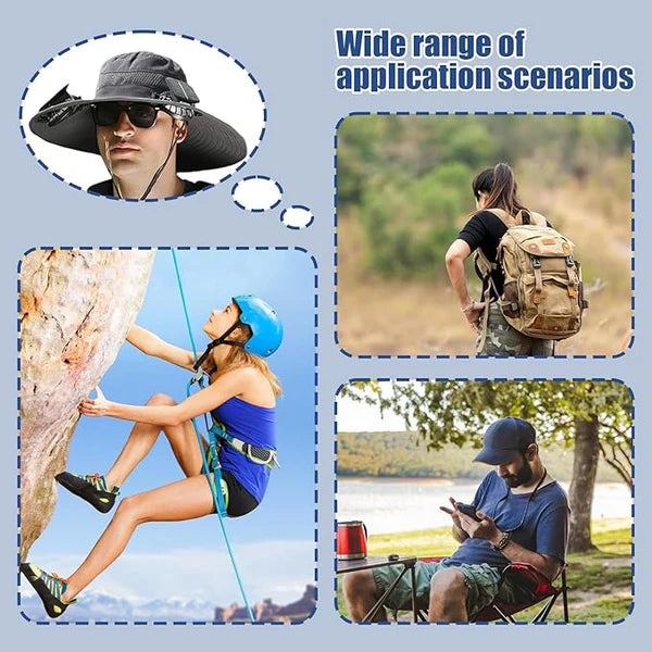 2026 New Ultralight Solar Fan Sun Hat – Lighter Than a Baseball!