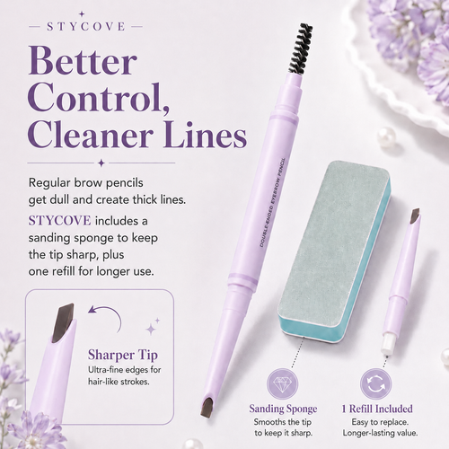 Feather Edge Brow Pencil 3-in-1 Kit (Pencil + Refill + Sanding Sponge)