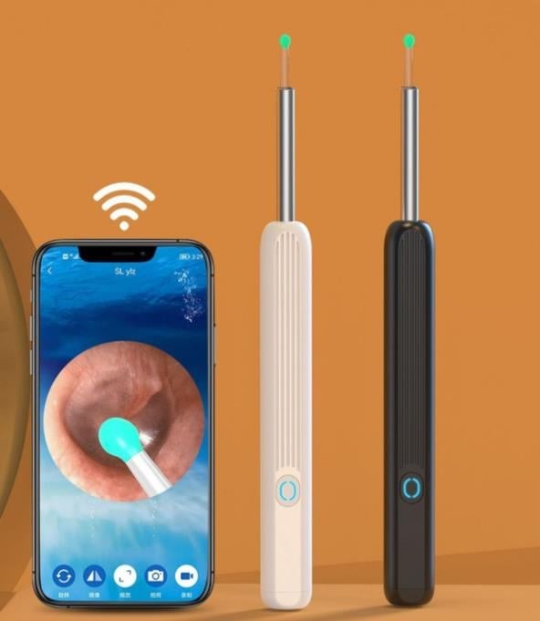 Wi-Fi Visible WaxRemoval Spoon,USB 1296P HD Load Otoscope