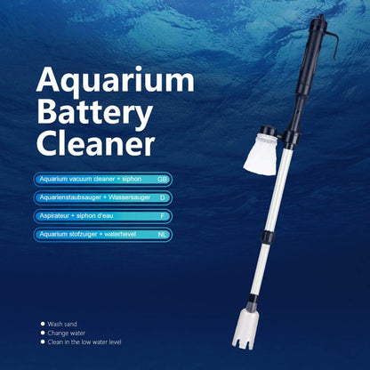 ⚡Battery Operated Electric Aquarium Gravel Siphon Cleaner ✨Fish Tank Water Vacuum Cleaning Tool With Filter Mesh Bag