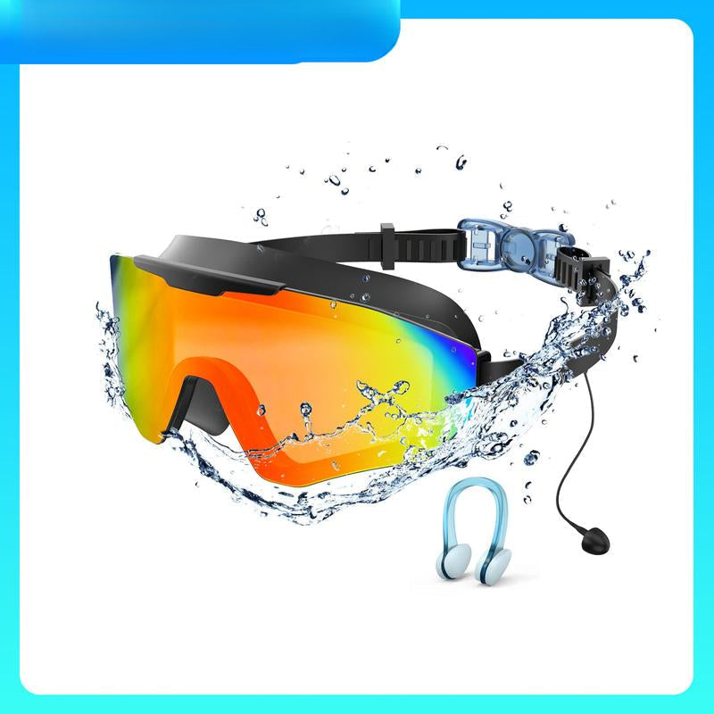 Panoramic Anti-Fog Swim Goggles Set 🏊♂️ Crystal-Clear Vision, No Leaks, No Fog!