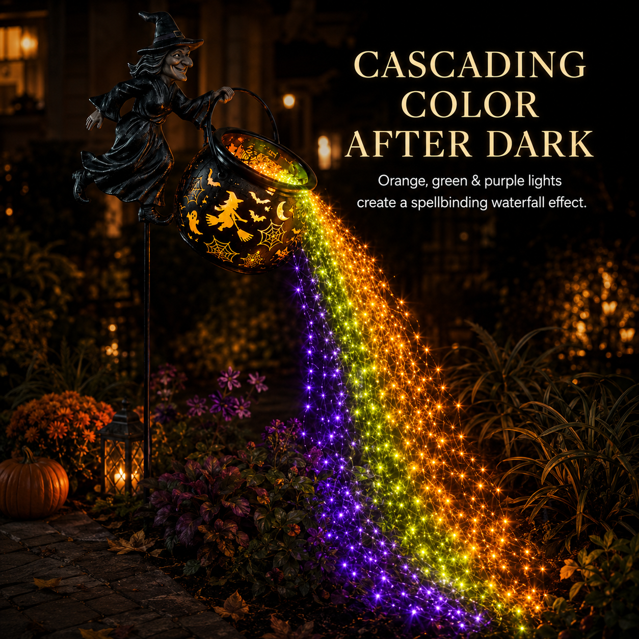 🎃Halloween Witch Cauldron Garden Light