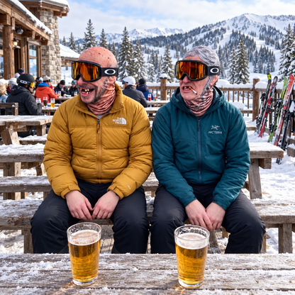 🎿 Realistic Face Balaclava – Funny Ski & Snowboard Mask for Cold Weather Adventures