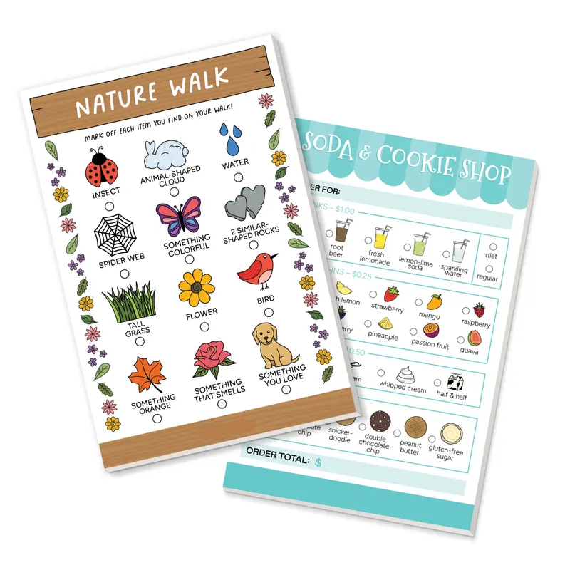Playtime Notepads For Kids-Imaginative Role Play