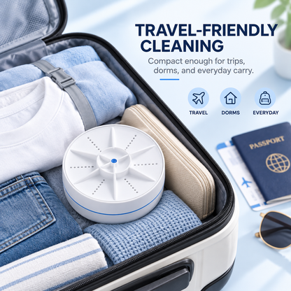 Portable Ultrasonic Washer for Dishes & Laundry