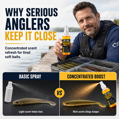 Soft Bait Scent Spray – Instant Fish-Attracting Reviver