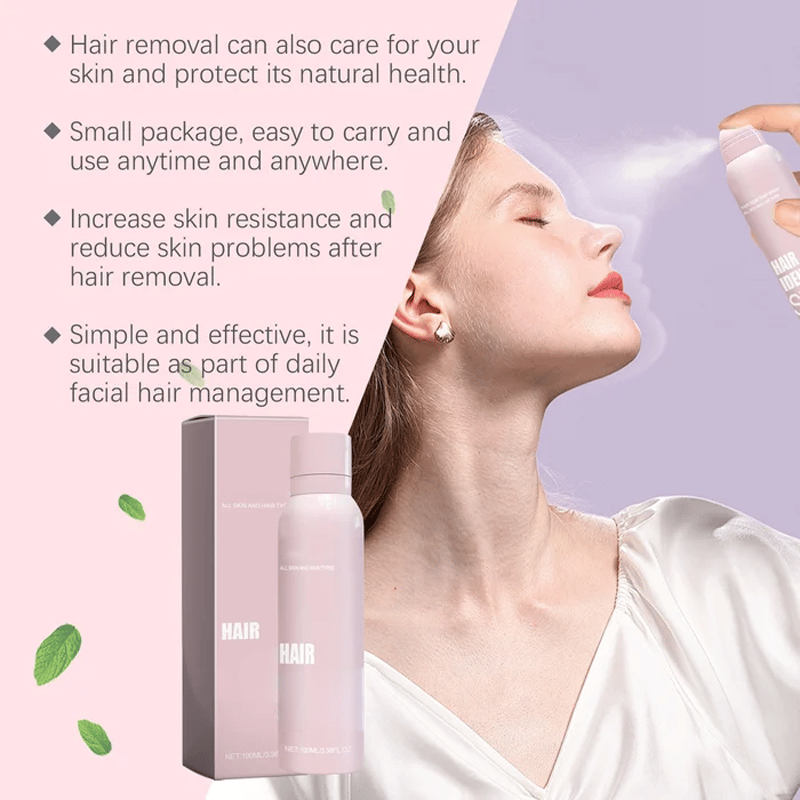 Hair Identifier Spray For Face Shaving Skin Body