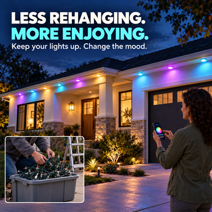 Smart Rainbow LED Permanent Outdoor Light - Smartlight 🎁