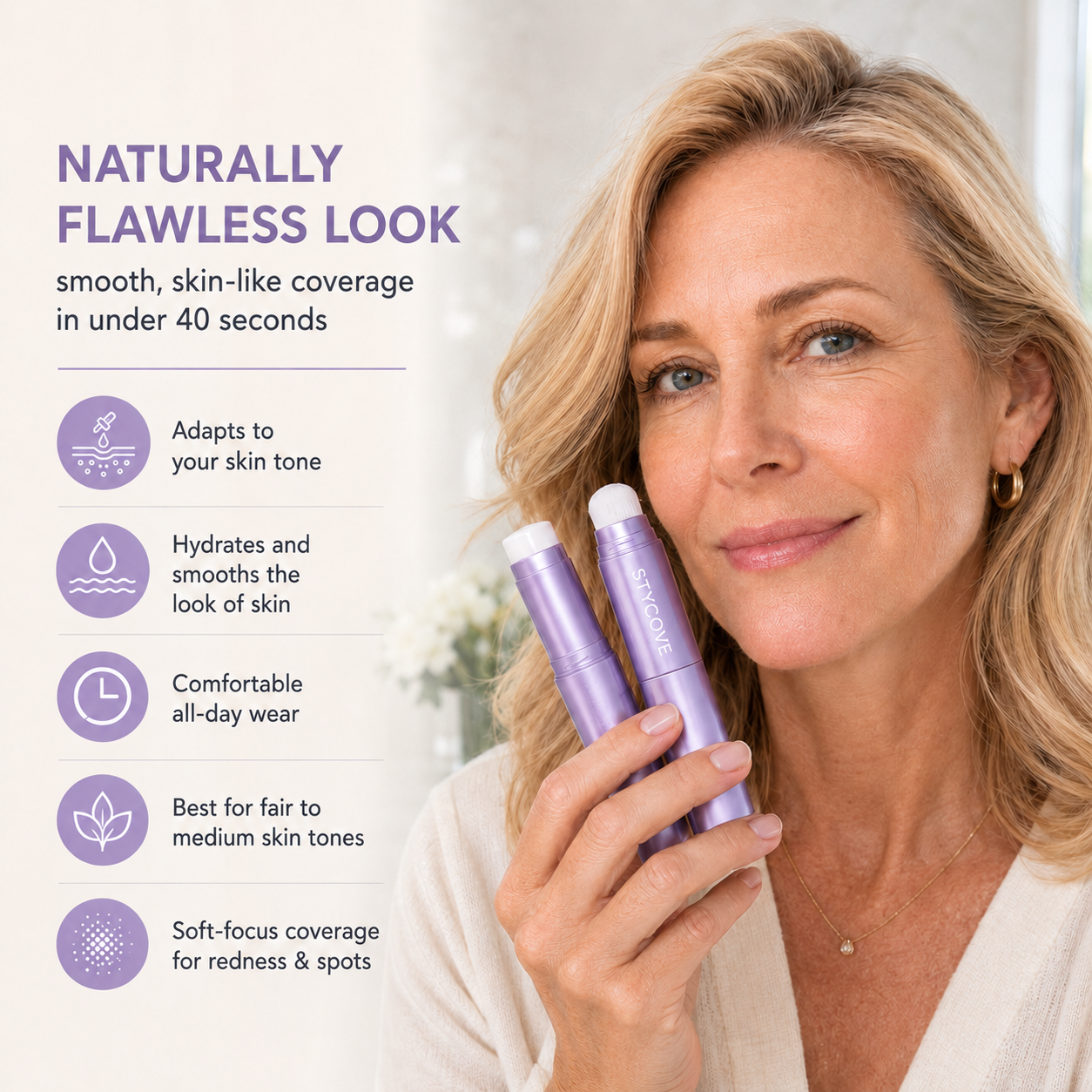 Changing Foundation Stick  – The stick that makes mature skin glow again