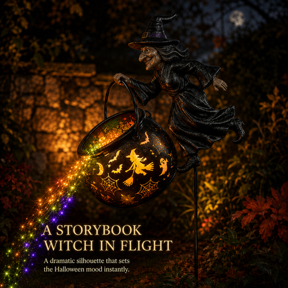 🎃Halloween Witch Cauldron Garden Light
