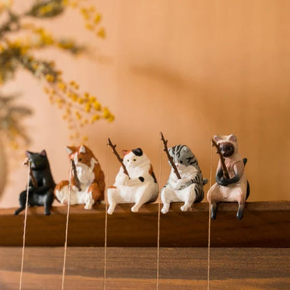 Hand-Painted Mini Cat Desk Figurines 😺