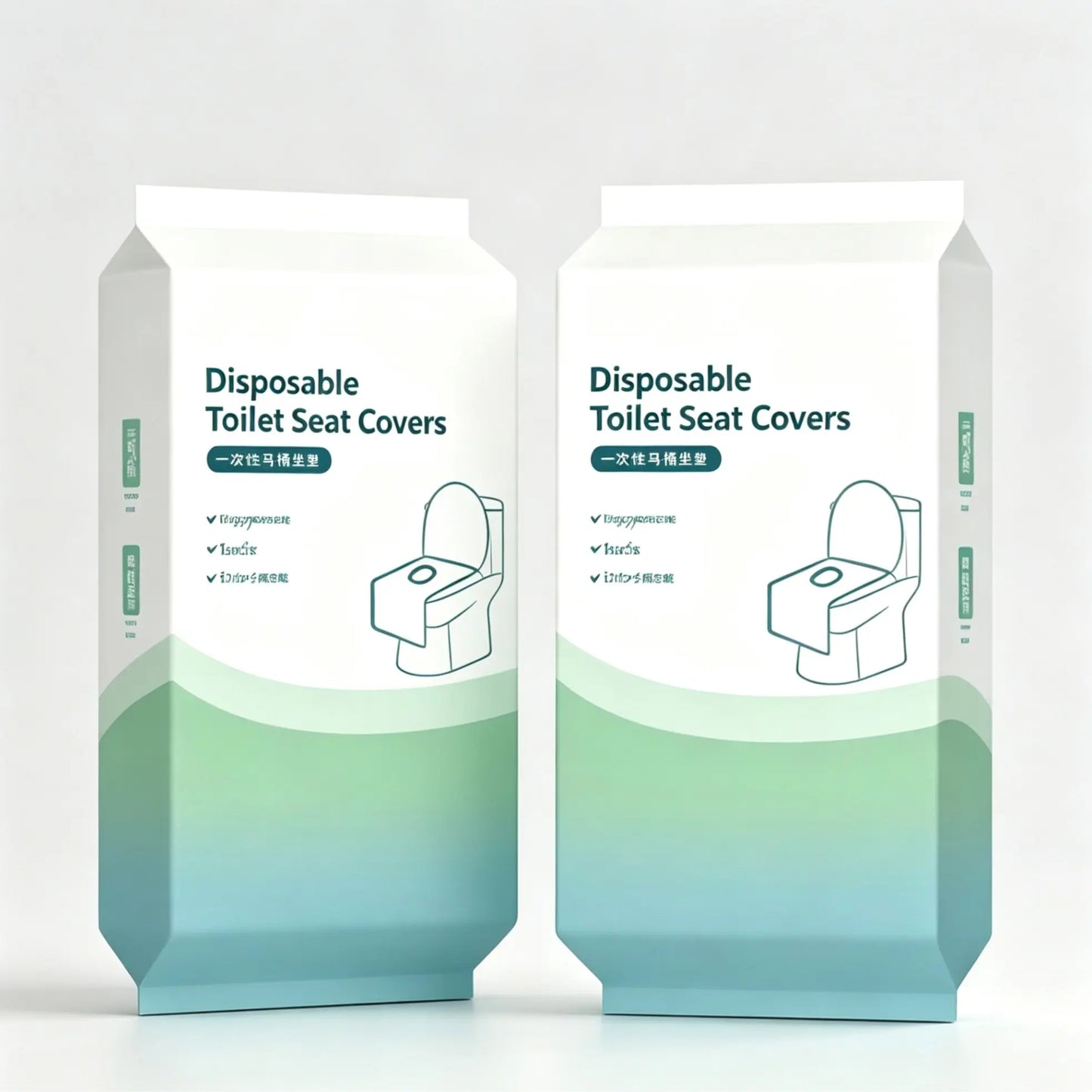 Disposable Toilet Seat Covers Waterproof 16x24in