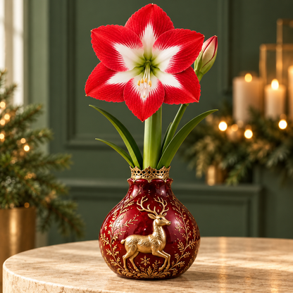 🔥 No Soil! No Water! Just Blooms! 🎄🌺 Watch These Holiday Waxed Amaryllis Bulbs Come to Life!
