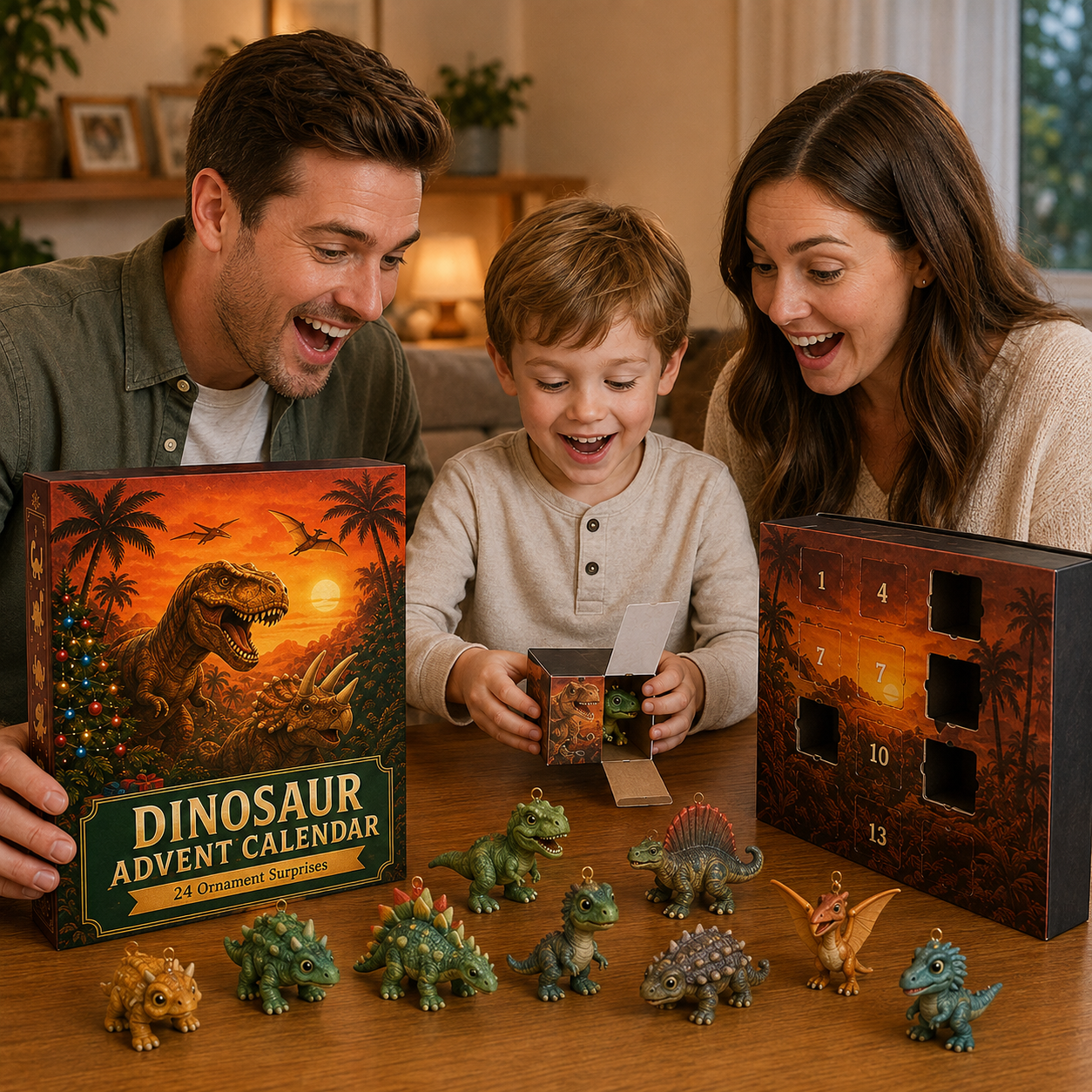 🦖Dinosaur Advent Calendar, 24‑Day Christmas Countdown Calendar
