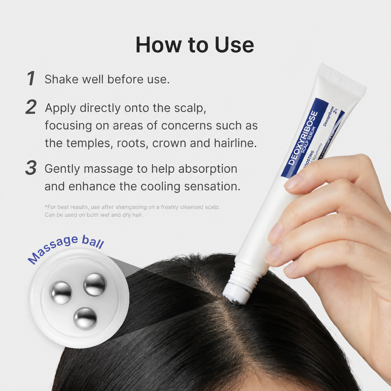 Deoxyribose Scalp Serum for Fuller Hair and Healthy Scalp