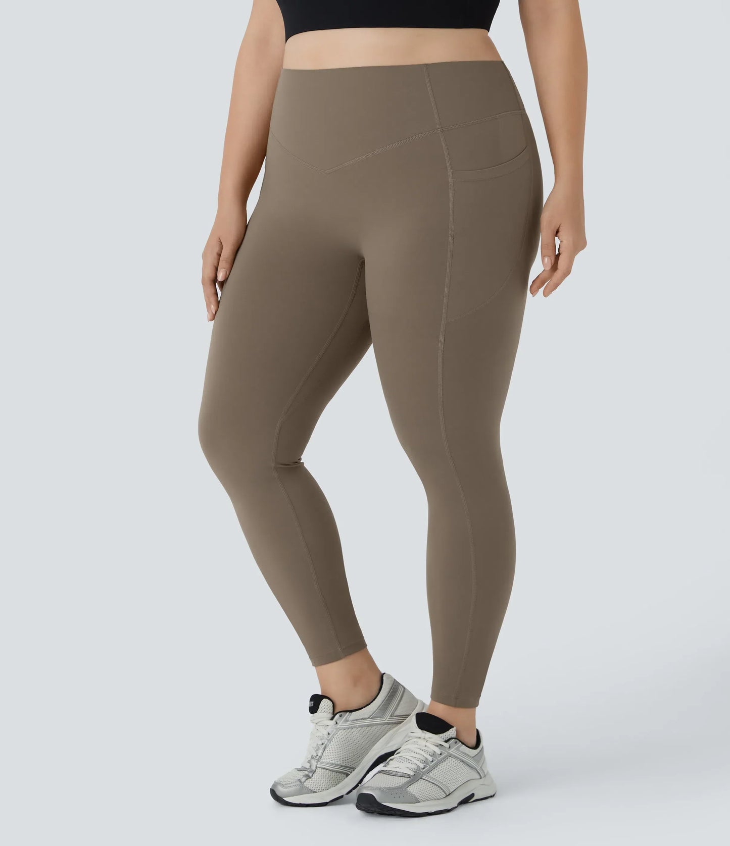 High Waisted Tummy Control Shaping Training Leggings Plus size