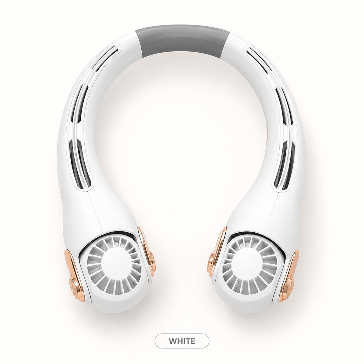 ❄️ Portable Neck Fan - 3-Sec Instant Cooling, 360° Rotating Head, 3-Speed Airflow